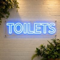 Toilets Neon Sign