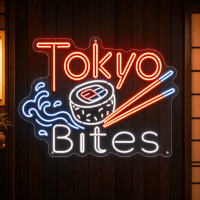 Tokyo Bites Neon Sign - LED Neon Sign