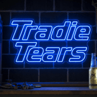 Tradie Tears Neon Sign - Australian LED Neon Sign