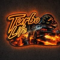Turbo Life LED Neon Sign
