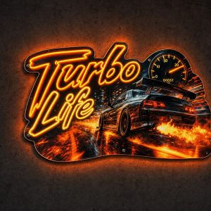 Turbo Life LED Neon Sign