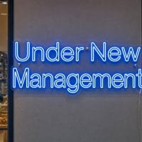 Under New Management LED Neon Sign Australia