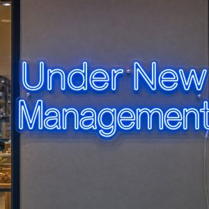 Under New Management LED Neon Sign Australia