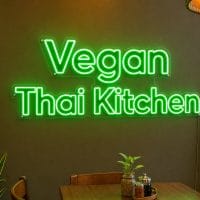 Vegan Thai Kitchen LED Neon Sign Vegan Thai Kitchen LED Neon Sign Australia