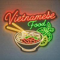 Vietnamese Food Neon Sign - LED Neon Sign
