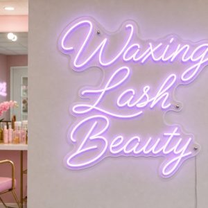 Waxing Lash Beauty LED Neon Sign Australia