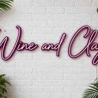 Wine and Clay LED Neon Sign Australia