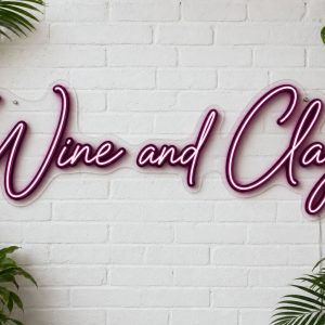 Wine and Clay LED Neon Sign Australia