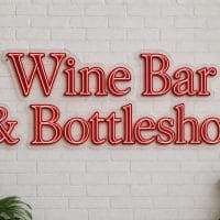 Wine Bar and Bottleshop LED Neon Sign Australia