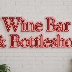 Wine Bar and Bottleshop LED Neon Sign Australia