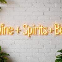 Wine Spirits and Beer LED Neon Sign Australia