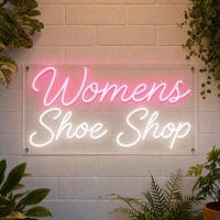 Women's Shoe Shop Neon Sign