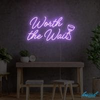 Worth the Wait wedding neon sign custom LED neon light for wedding backdrop Sydney Australia